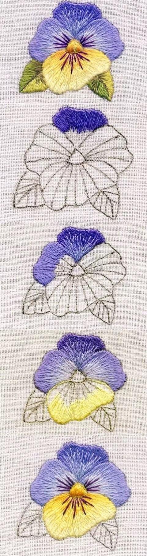 刺绣花朵三种方法加了亮片(附教程)