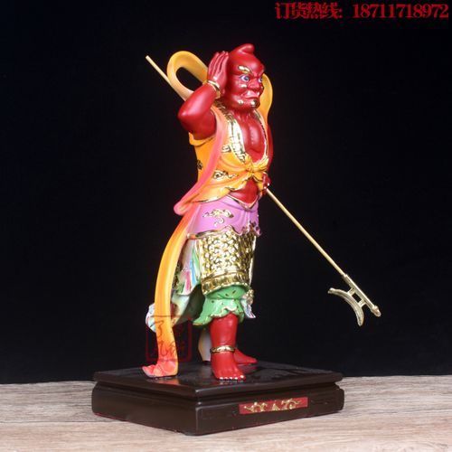 千里眼顺风耳神像妈祖道教左右护法将军摆件佛像摆件