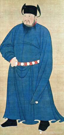 后唐庄宗李存勖像,故宫南熏殿旧藏后世也为李存