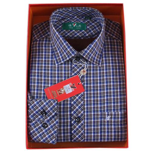 雅鹿新款保暖衬衫男衬衣 高档毛绒保暖衬衫 彩格加厚保暖衬衣111 如图