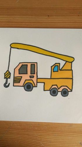 寿光市高新技术开发区小学:5.4美术绘画课之工程车作品展