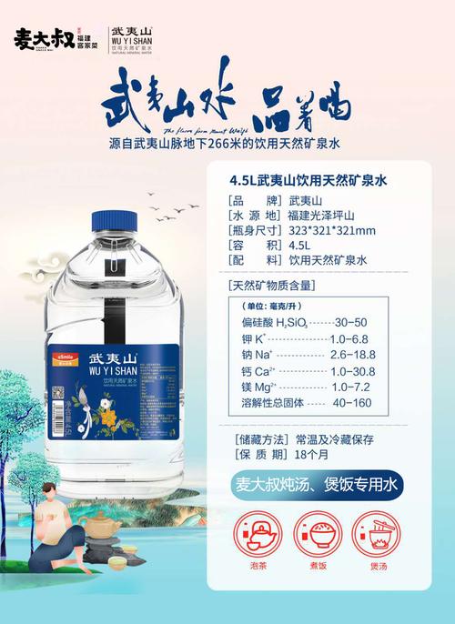 武夷山矿泉水 源自武夷山脉地下266米的天然饮用矿泉水 一方水土一方