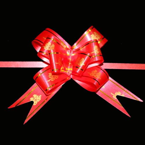 批发小号蝴蝶结手拉花 喜庆装饰鲜花礼品包装diy拉花 12mm 包邮