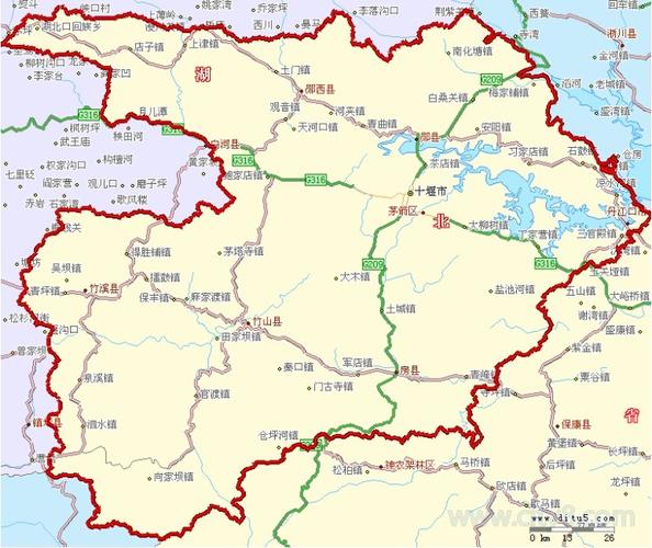 十堰旅游交通地图高清版大图