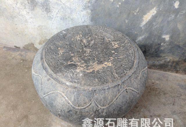 石雕石墩 老石墩 仿古石鼓墩 曲阳石雕 鼓蹲 仿古门墩