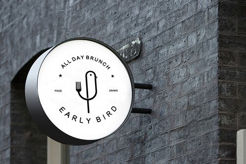 猛将品牌设计作品|上海笨鸟earlybird餐厅品牌设计