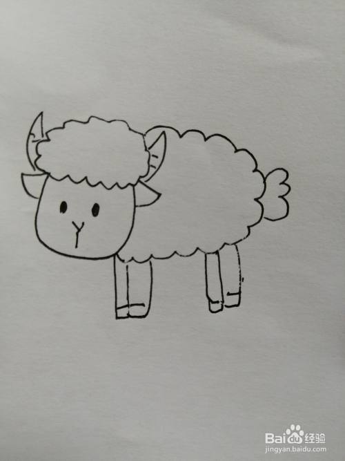 可爱的小羊怎么画