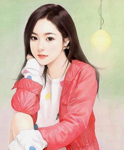手绘美女