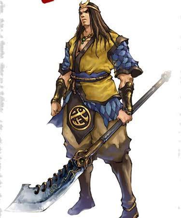 武松简笔画卡通人物彩色