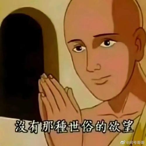 求那个看破红尘的表情包好像是个和尚动漫人物