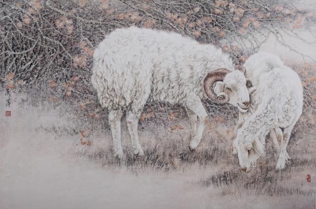 张秀萍工笔国画羊作品集