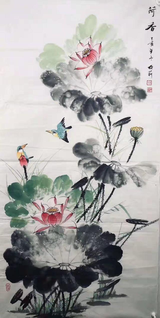 朱柳莉力主写生,并通过"为花鸟写照",把对象的物
