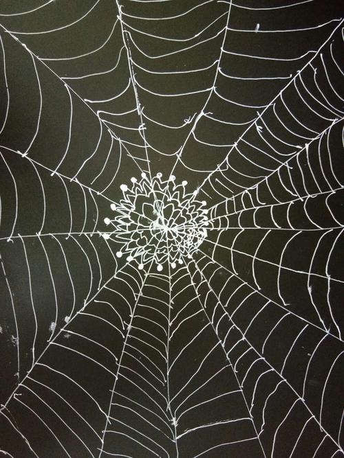 大一班绘画活动: 蜘蛛先生的家