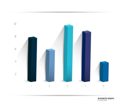 矢量条形统计图表