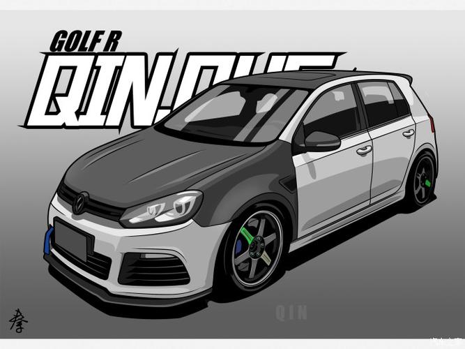 车圈快乐星球那些年我画过的大众高尔夫漫画壁纸
