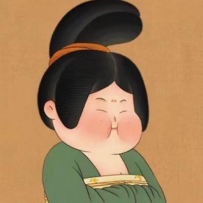 可爱胖妞妞q版古风卡通女头像(不一样的风格(^_^))