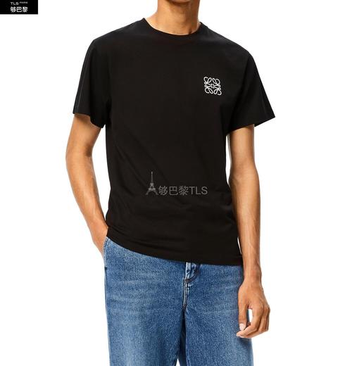【包邮包税】 loewe罗意威 21年春夏 男士 短袖t恤 棉质 anagram 刺绣