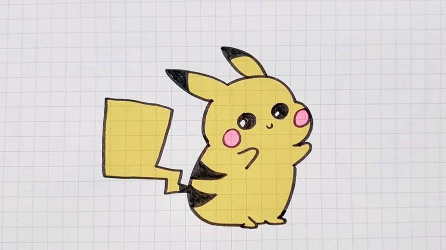 皮卡丘简笔画