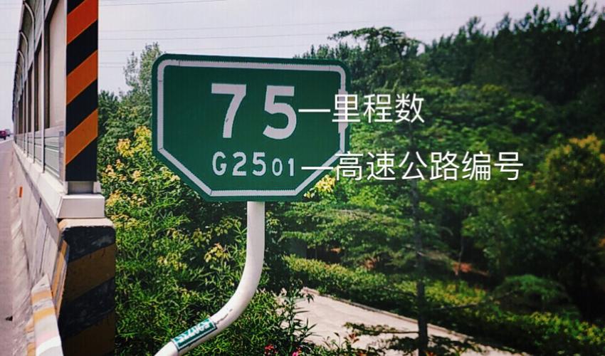 公里桩 下图所代表的g2501高速75公里处(边护栏每隔一公里)