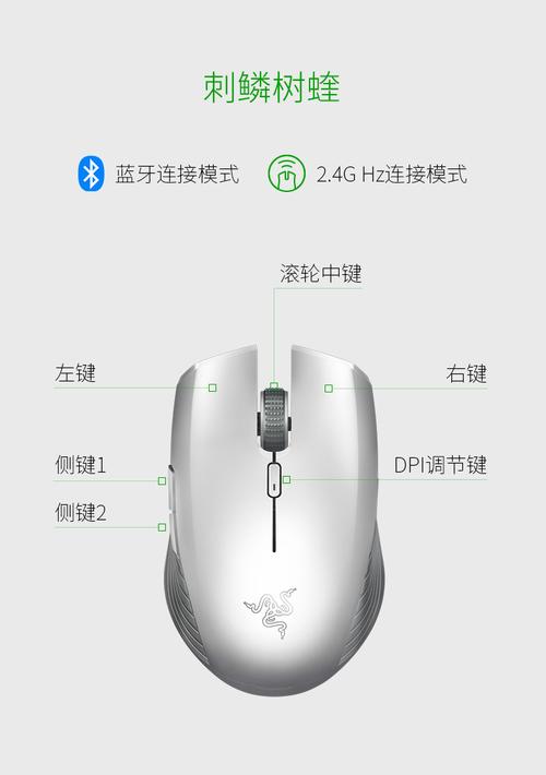 razer雷蛇黑寡妇轻装 刺鳞树蝰水银蓝牙2.4g无线办公游戏键鼠套装