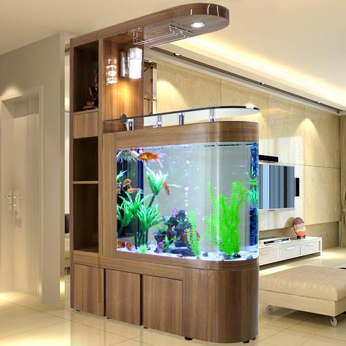 玄关鱼缸图片鱼缸玄关柜图片大全