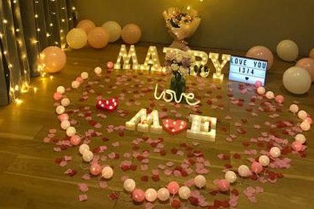 家里求婚现场布置图片