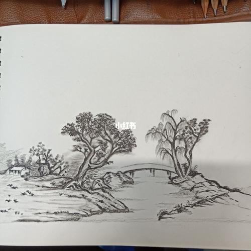 临摹山水画_临摹_山水画_人文_绘画