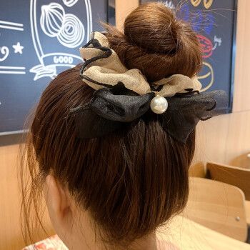 2021年最流行的扎头发,2020最流行的扎头发 雅秀大肠发圈女夏季扎头发绑马尾发带发绳头绳韩国网红头饰2021年新款