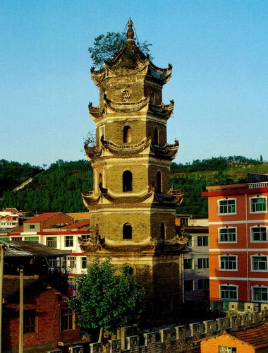 汉阴文峰塔-陕西古塔-图片