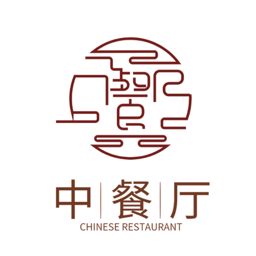 红色大气餐饮中餐厅面馆logo