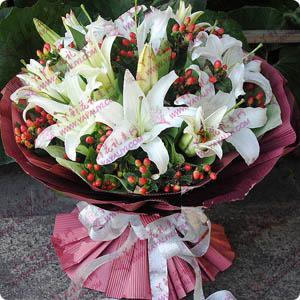 8支百合鲜花速递