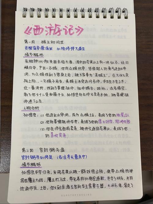 399班优秀读书笔记《西游记》