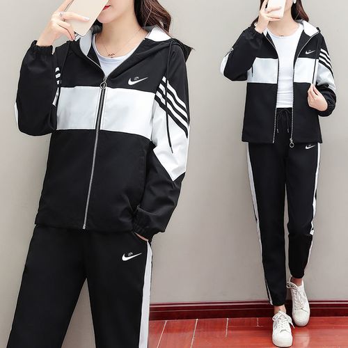 2021年新款运动服,2021年新款女运动套装 【官网正品】休闲运动服套装女士春秋季2021年新款百搭时尚两件套