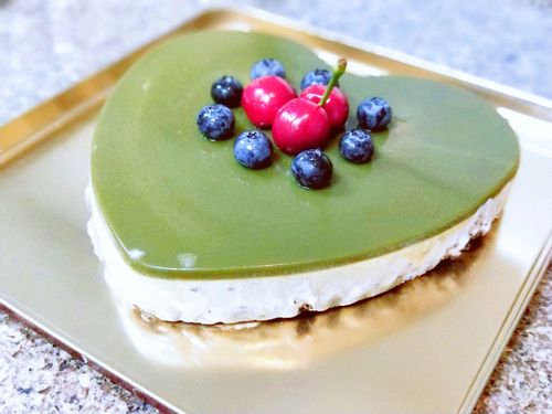 蓝莓抹茶慕斯蛋糕的做法图解13