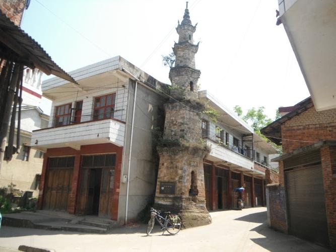 湖南古塔(七十五)——醴陵浦口镇仙石村仙石砖塔(清.市保)