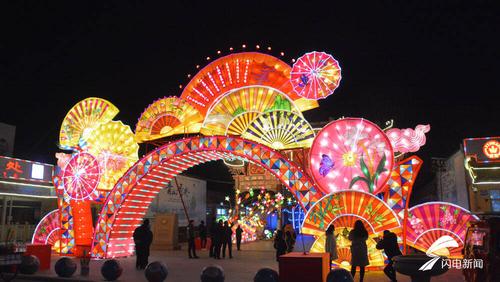 59秒丨潍坊新春年味星夜花灯试亮灯正月初一到十五邀您一起共赏