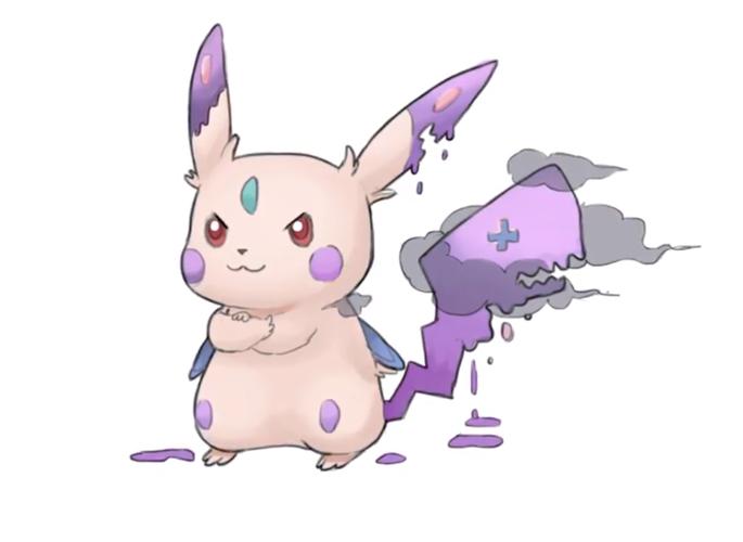 神奇宝贝中不同属性的皮卡丘,你想要哪一只?幽灵系的太调皮