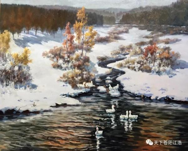 "美丽塞罕坝"全国油画名家作品展 著名油画家江浩老师