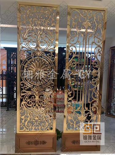 经典仿铜不锈钢屏风设计制作安装一体厂家直销