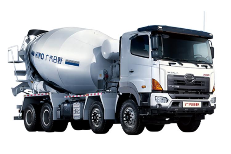 广汽日野 700臻值系 300马力 8×4 国五 混凝土搅拌车底盘(yc2310fy8j