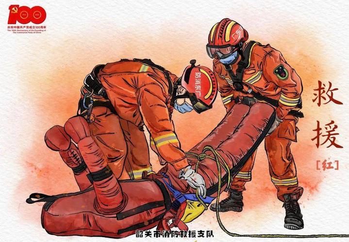水彩画消防,"蓝朋友"的彩色生活~_韶关