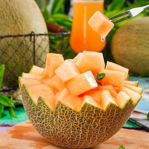 五个农民香妃晓蜜蜜瓜精选大果1个净重45斤海南网纹瓜新鲜水果甜瓜