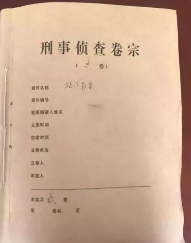 警方调取的犯罪嫌疑人一小部分的刑事侦查卷宗,约一个硬币厚度