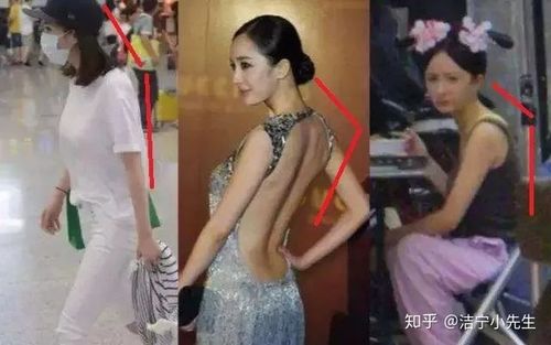很多明星同样存在脖子前倾的问题,比如说完美都知道的大幂幂,古力娜扎