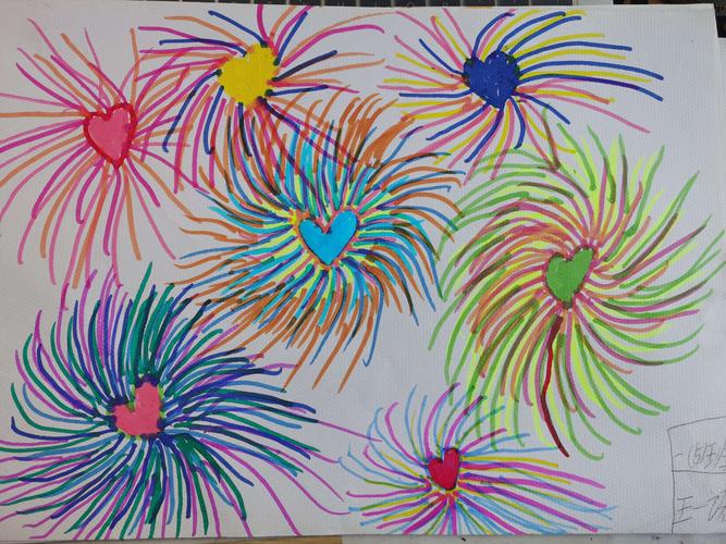 美术作品——烟花