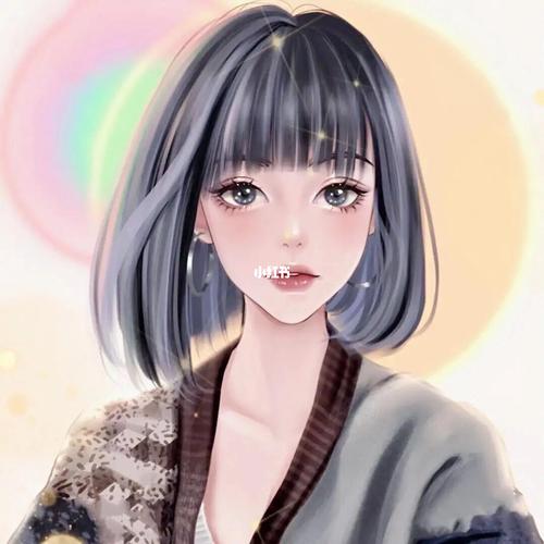 酷酷的短发女生头像|手绘头像_女生头像_头像_短发_手绘_头像分享