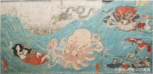 (作品《蛸と海女》)