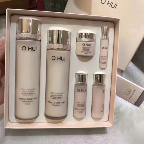 ohui欧惠欧蕙奇迹补水保湿水分两件套,粉色水乳滋润套盒