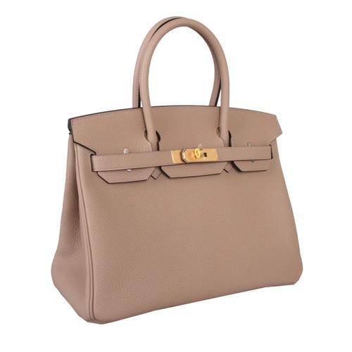 hermès(爱马仕)birkin 铂金包 风衣灰 togo 金扣 30cm