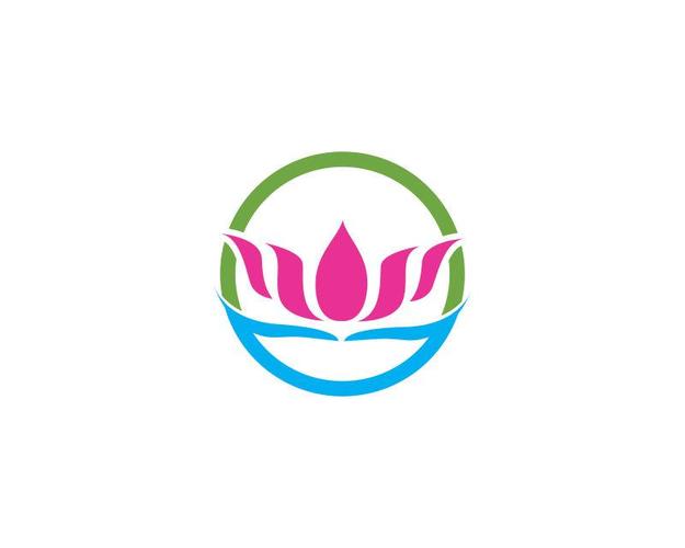 矢量绿圈莲花logo